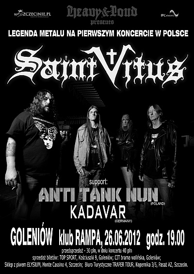 Plakat - Saint Vitus, Anti Tank Nun, Kadavar