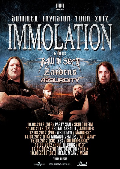 Plakat - Immolation, Raw In Sect, Zardens