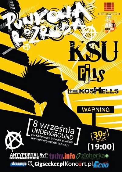 Plakat - KSU, The Pils, The KosHells