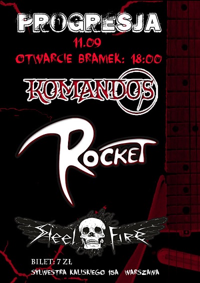 Plakat - Komandos, Rocket, Steel Fire