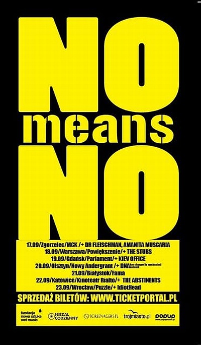 Plakat - NoMeansNo, DNA Has Changed Mechanical Network