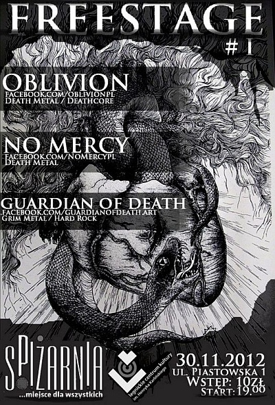 Plakat - Oblivion, No Mercy, Guardian of Death