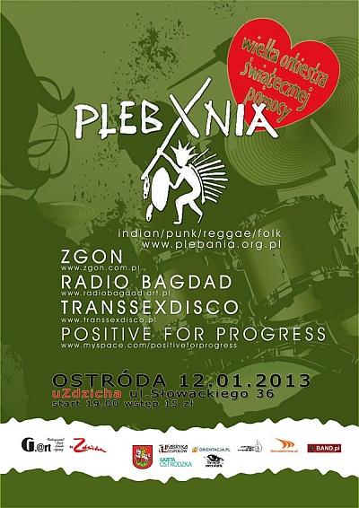 Plakat - Plebania, Zgon, Radio Bagdad, Transsexdisco