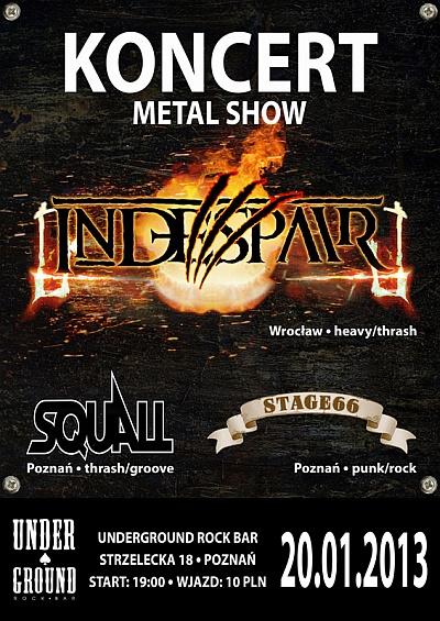 Plakat - InDespair, Squall, Stage66