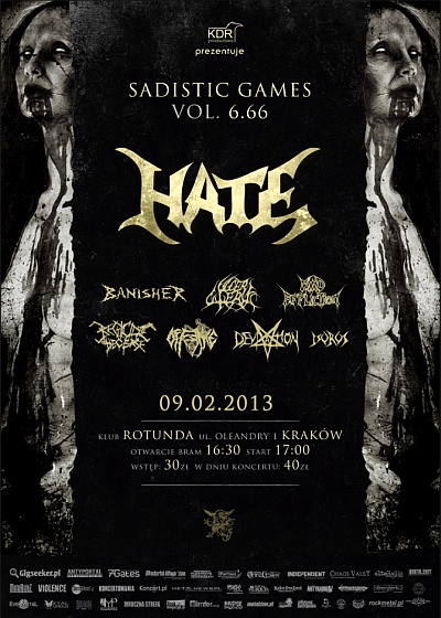 Plakat - Hate, Banisher, Ulcer Uterus, Mind Affliction