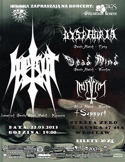 Plakat - Iperyt, Dysphoria, Dead Mind, Mammon