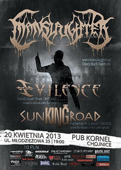 Plakat - Manslaughter, Evilence, Sunkingroad