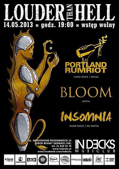 Plakat - Portland Rum Riot, Bloom, Insomnia