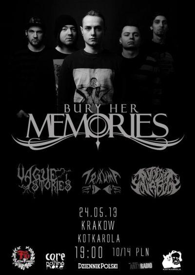 Plakat - Bury Her Memories, Vague Stories