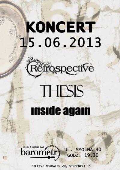 Plakat - Retrospective, Thesis, Inside Again