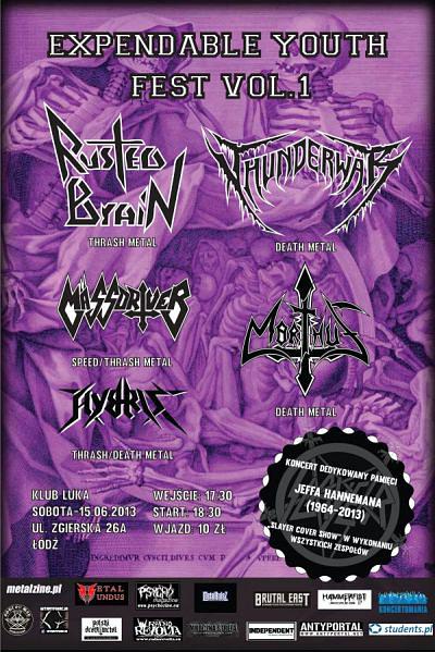 Plakat - Rusted Brain, Thunderwar, Massdriver