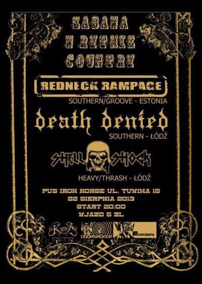 Plakat - R3dneck Rampage, Death Denied, Shell Shock