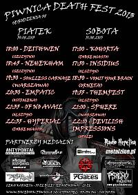 Plakat - Piwnica Death Fest 2013