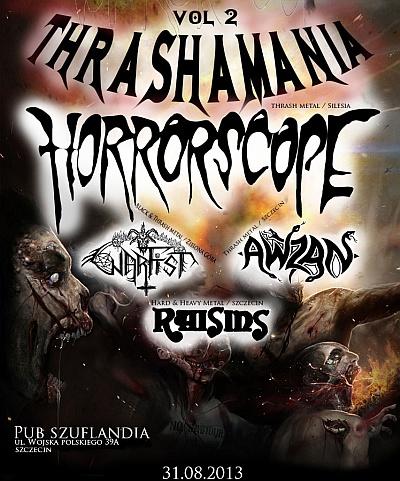 Plakat - Horrorscope, Warfist, Awzan, Raisins