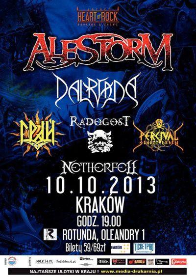 Plakat - Alestorm, Dalriada, Grai, Radogost