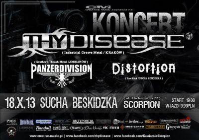 Plakat - Thy Disease, Panzer Division, Distortion