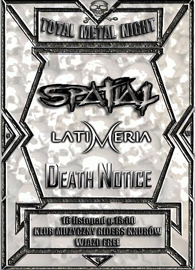 Plakat - Spatial, Latimeria, Death Notice