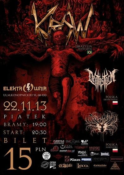 Plakat - Krow, Deathstorm, Anemja