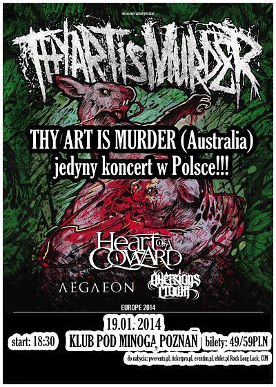 Plakat - Thy Art Is Murder, Heart Of A Coward