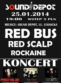 Plakat - Red Bus, Red Scalp, Rockaine