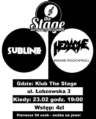 Plakat - Subline, Hedache