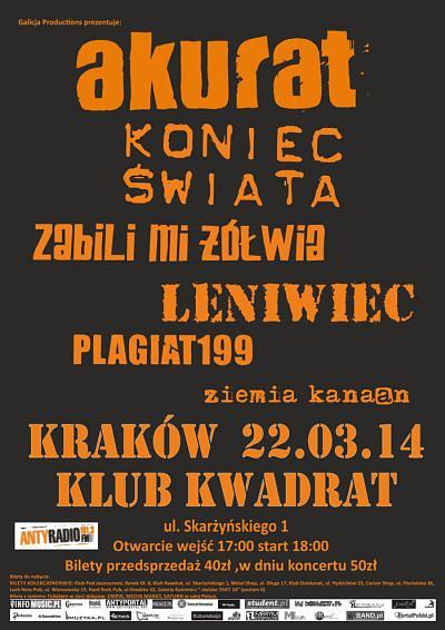 Plakat - Akurat, Koniec Świata, Zabili mi żółwia