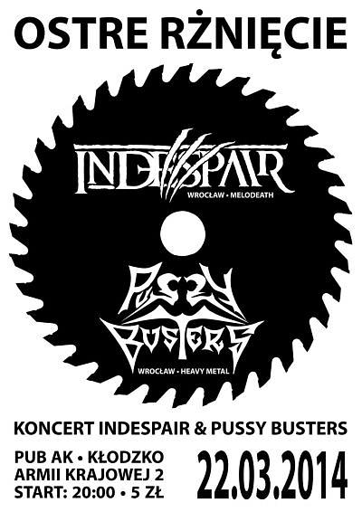 Plakat - InDespair, Pussy Busters