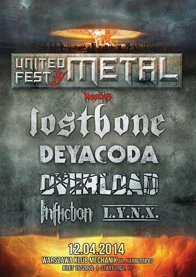 Plakat - Lostbone, Deyacoda, Overload, Infliction