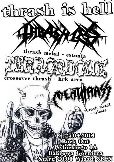 Plakat - Thrashless, Terrordome, Menthrass