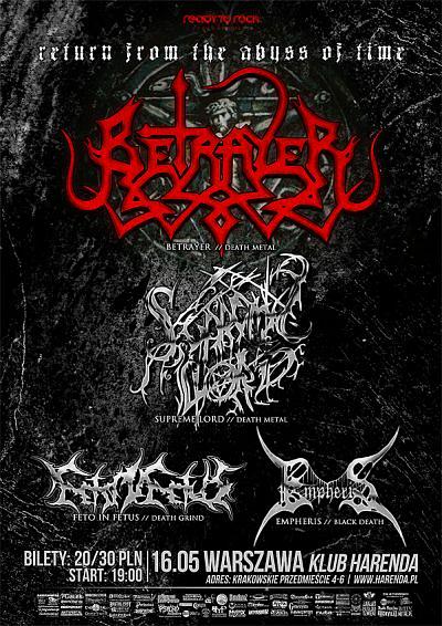 Plakat - Betrayer, Supreme Lord, Feto In Fetus