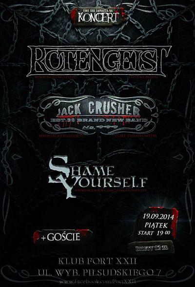 Plakat - Rotengeist, Jack Crusher, Shame Yourself