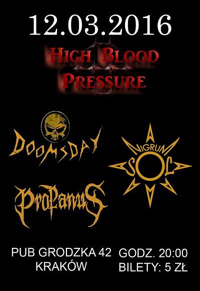 Plakat - High Blood Pressure, Doomsday, Nigrum Sol