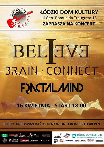 Plakat - Believe, Brain Connect, Fractal Mind