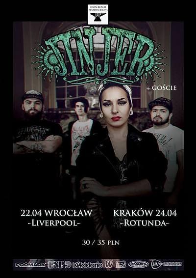 Plakat - Jinjer, J. D. Overdrive, Whizper