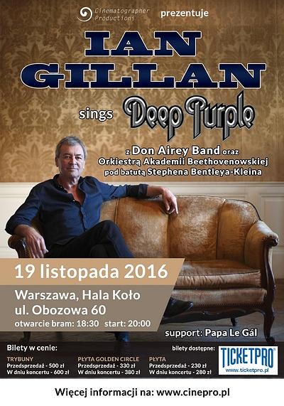 Plakat - Ian Gillan, Papa Le Gal