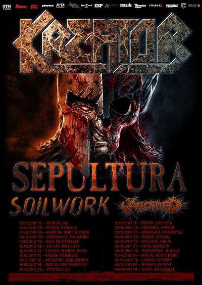 Plakat - Kreator, Sepultura, Soilwork, Aborted