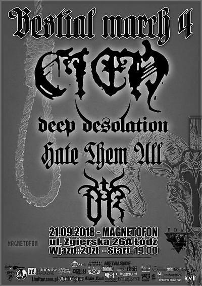 Plakat - Cień, Deep Desolation, Hate Them All