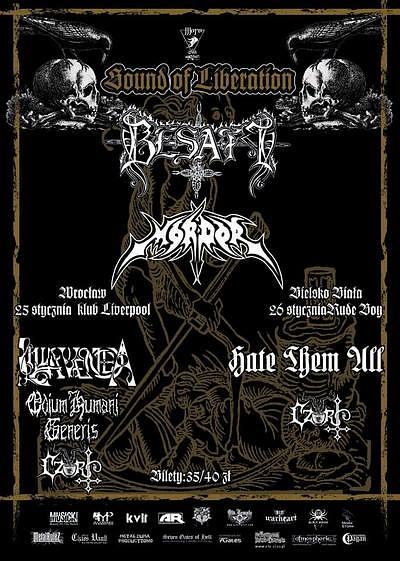 Plakat - Besatt, Mordor, Hate Them All, Czort