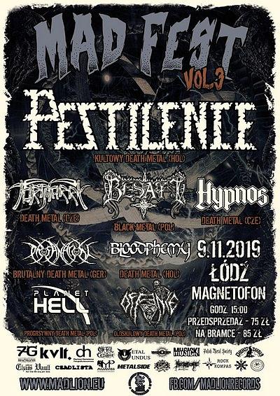 Plakat - Pestilence, Tortharry, Besatt, Hypnos