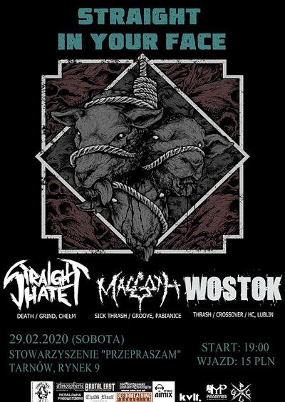 Plakat - Straight Hate, Maggoth, Wostok