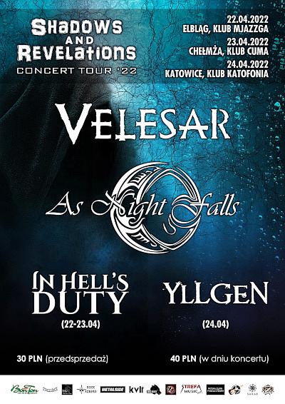 Plakat - Velesar, As Night Falls, Yllgen