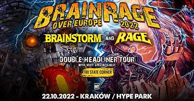 Plakat - Brainstorm, Rage, Tri State Corner