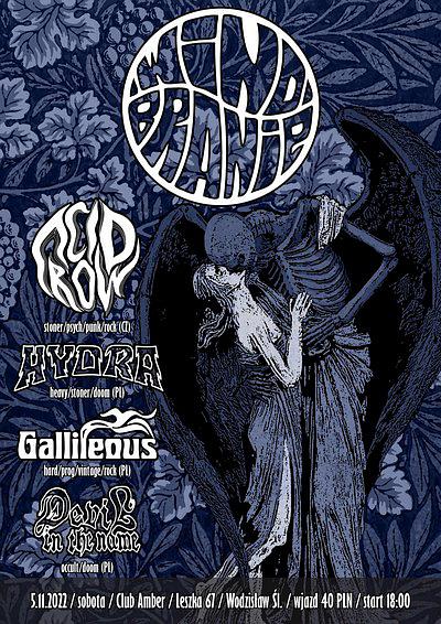 Plakat - Gallileous, Acid Row, Hydra, Devil In The Name