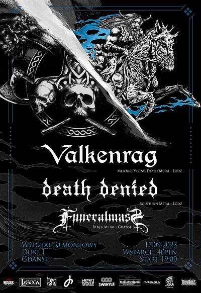 Plakat - Valkenrag, Death Denied, Funeral Mass