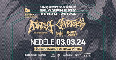 Plakat - Atheist, Cryptopsy, Almost Dead