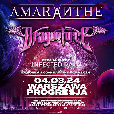 Plakat - Amaranthe, Dragonforce, Infected Rain