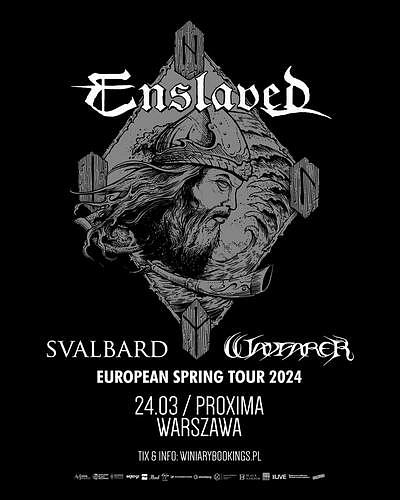 Plakat - Enslaved, Wayfarer, Svalbard