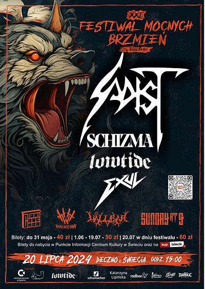 Plakat - Sadist, Schizma, Lowtide, Exul