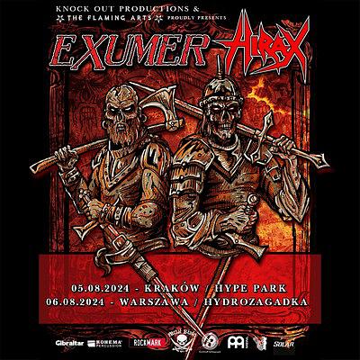 Plakat - Hirax, Exumer, Cerebral Invasion