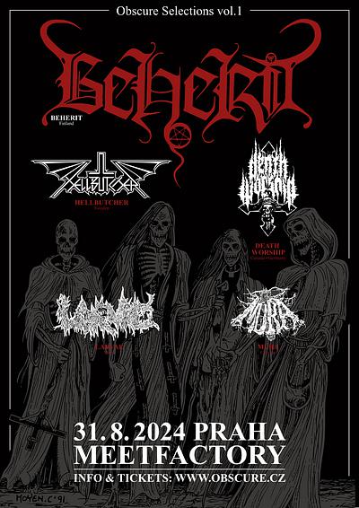 Plakat - Beherit, Hellbutcher, Death Worship